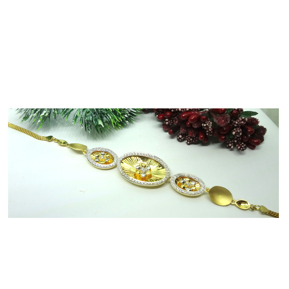 916 gold cz diamond  marvellous ladies bracelet