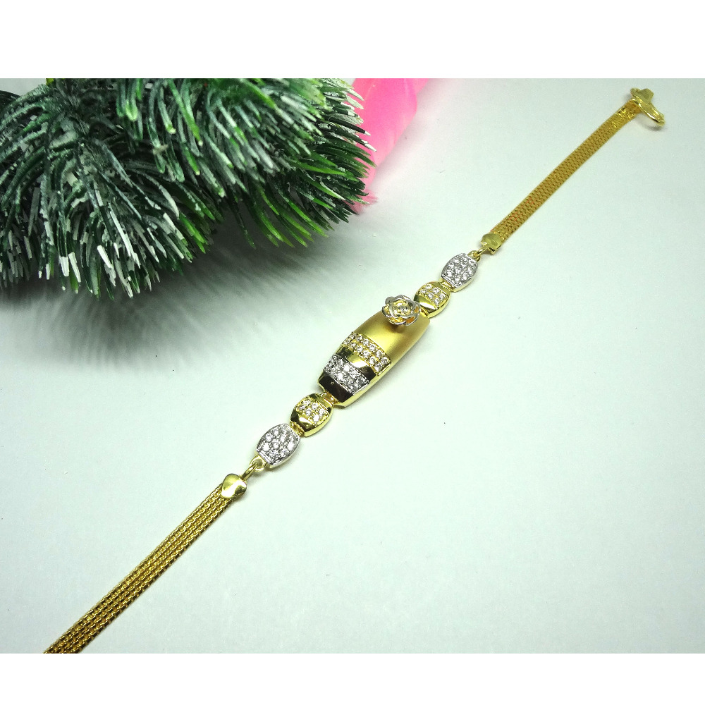 916 gold cz diamond adorable ladies bracelet