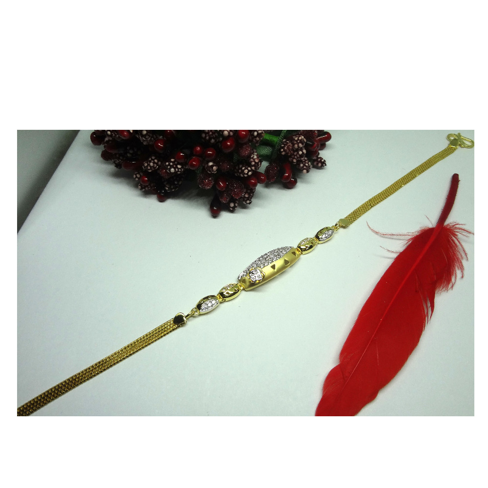 916 cz gold diamond bracelet