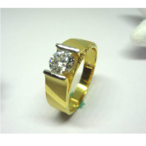 916 cz gold diamond ring