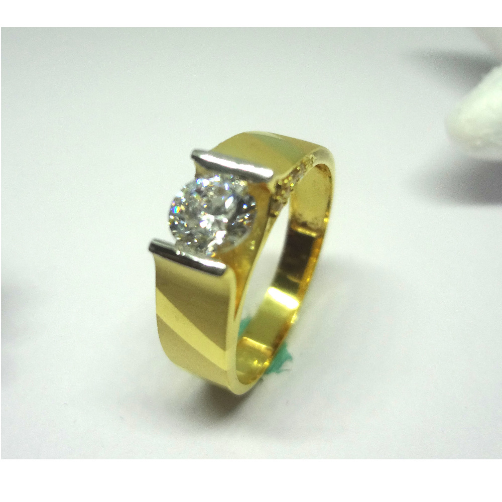 916 cz gold diamond ring