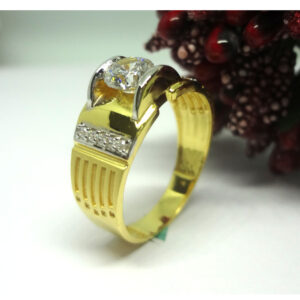 916 cz gold diamond ring