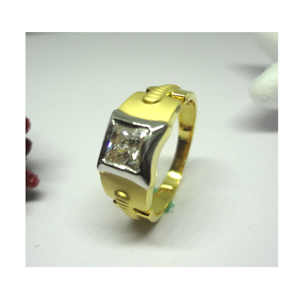 916 cz gold diamond ring