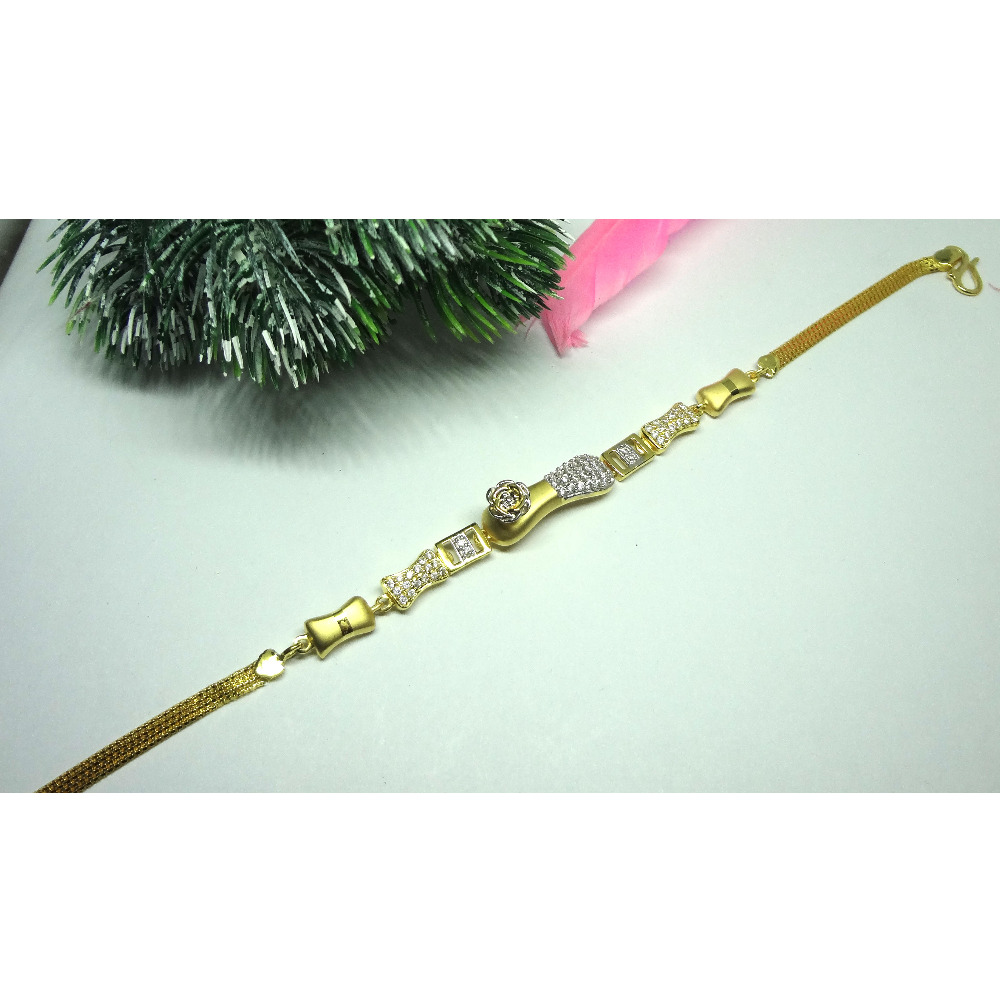 916 cz gold diamond bracelet