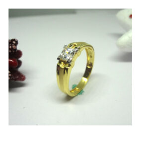916 cz gold diamond ring