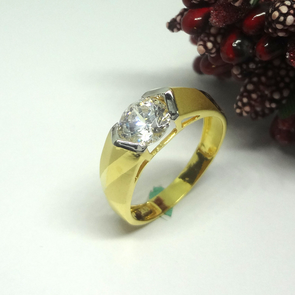 916 cz gold diamond ring