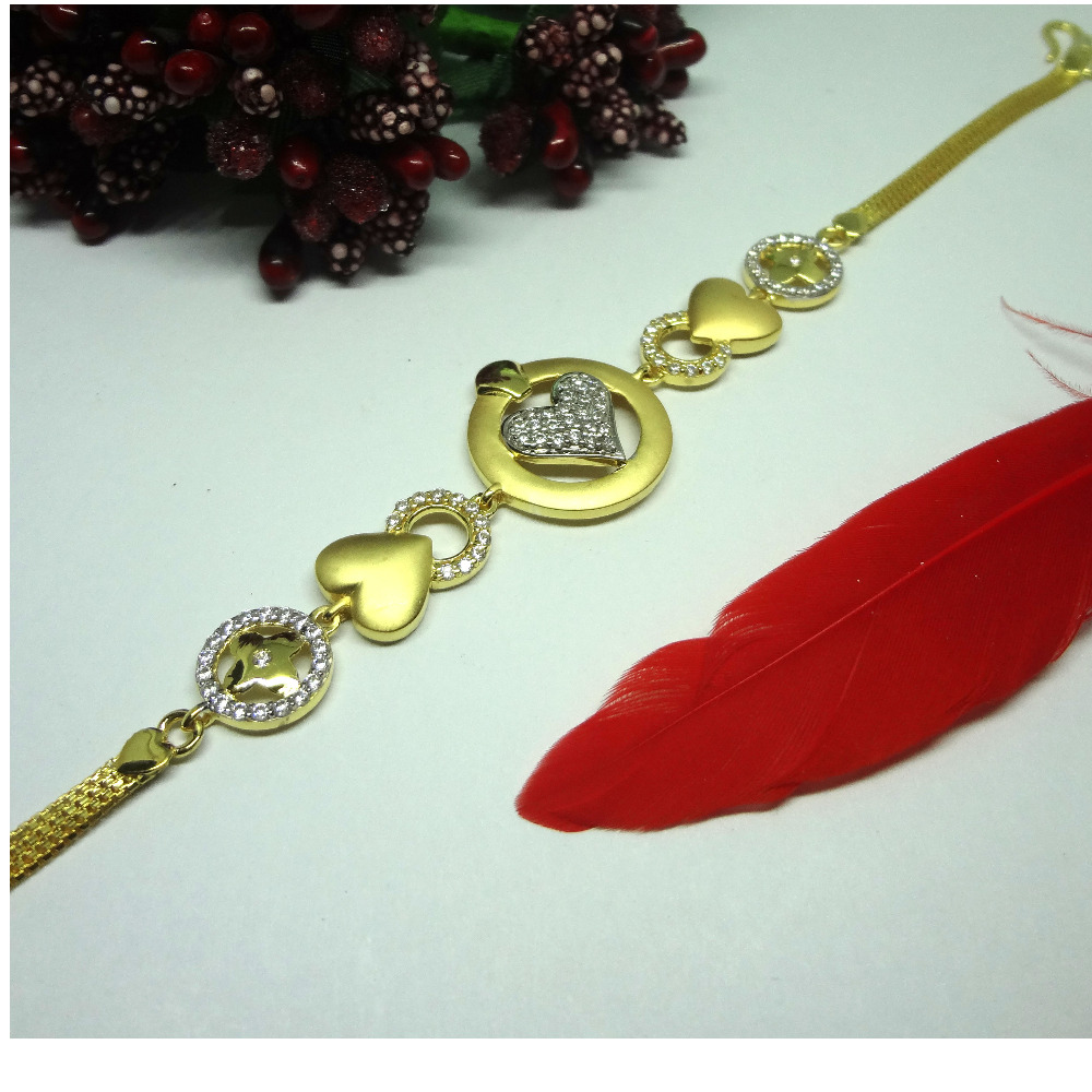 916 cz diamond heart pattern design ladies bracelet