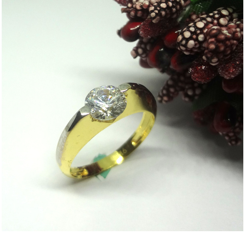 916 cz gold diamond ring