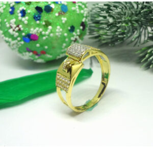 916 cz gold diamond ring