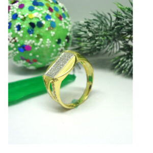 916 cz gold diamond ring