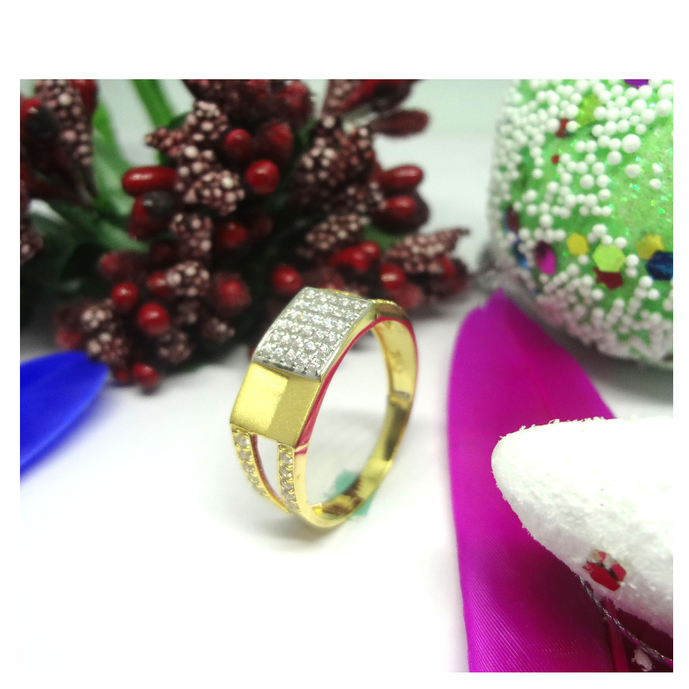 916 cz gold diamond ring
