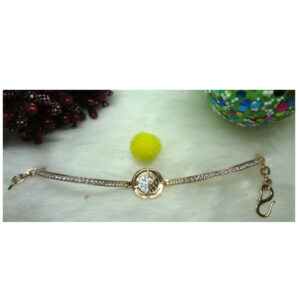 916 cz diamond gold bracelet