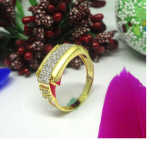 916 cz gold diamond ring