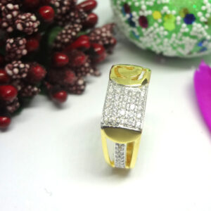 916 cz gold diamond ring