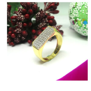 916 cz gold diamond ring