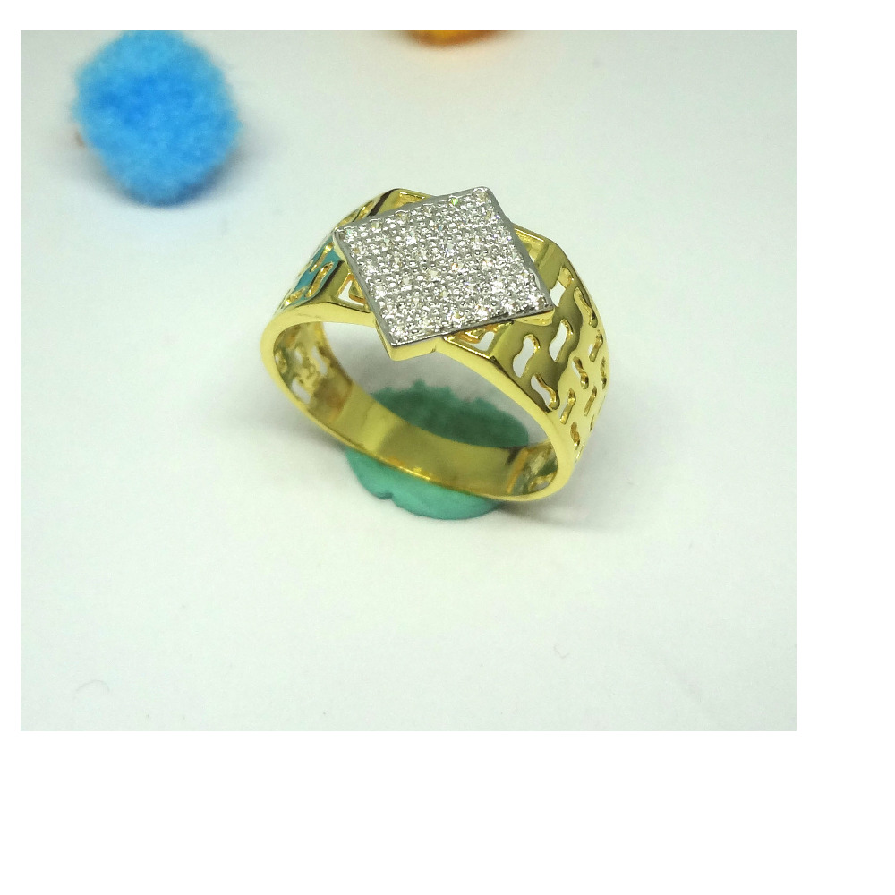 916 cz gold diamond ring