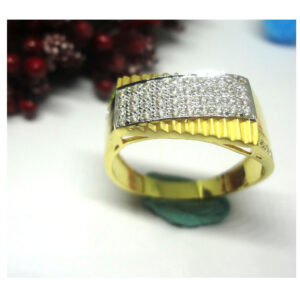 916 cz gold diamond ring