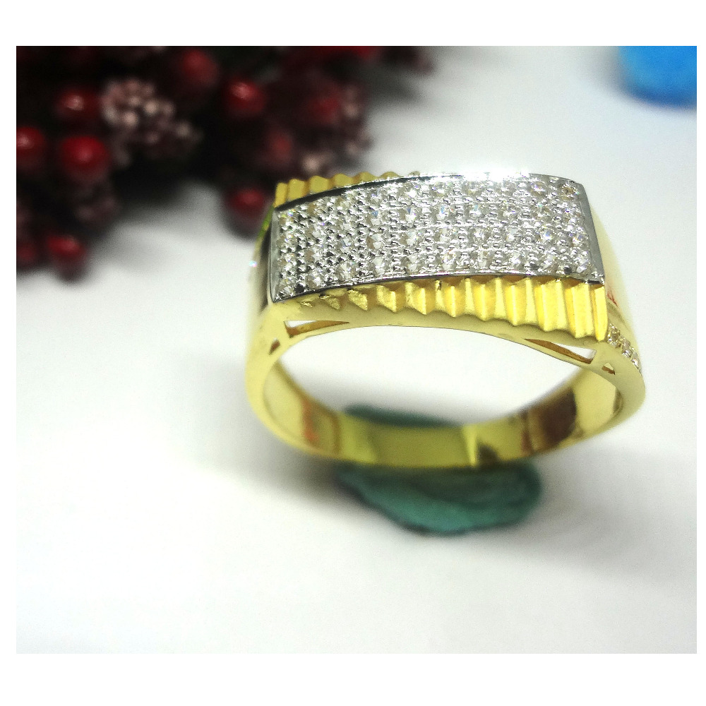 916 cz gold diamond ring