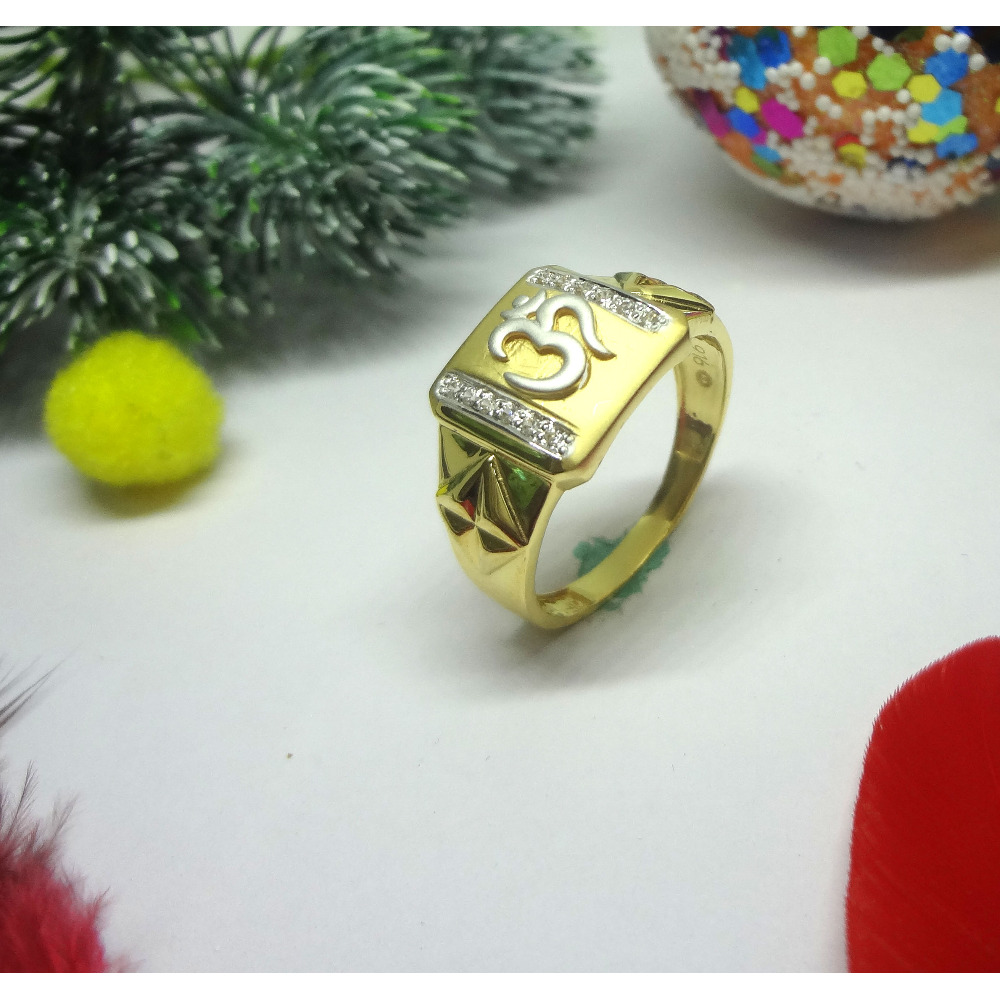 916 cz gold diamond ring