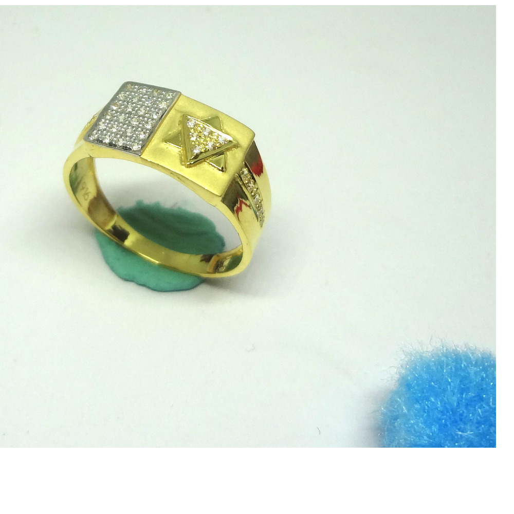916 cz gold diamond ring