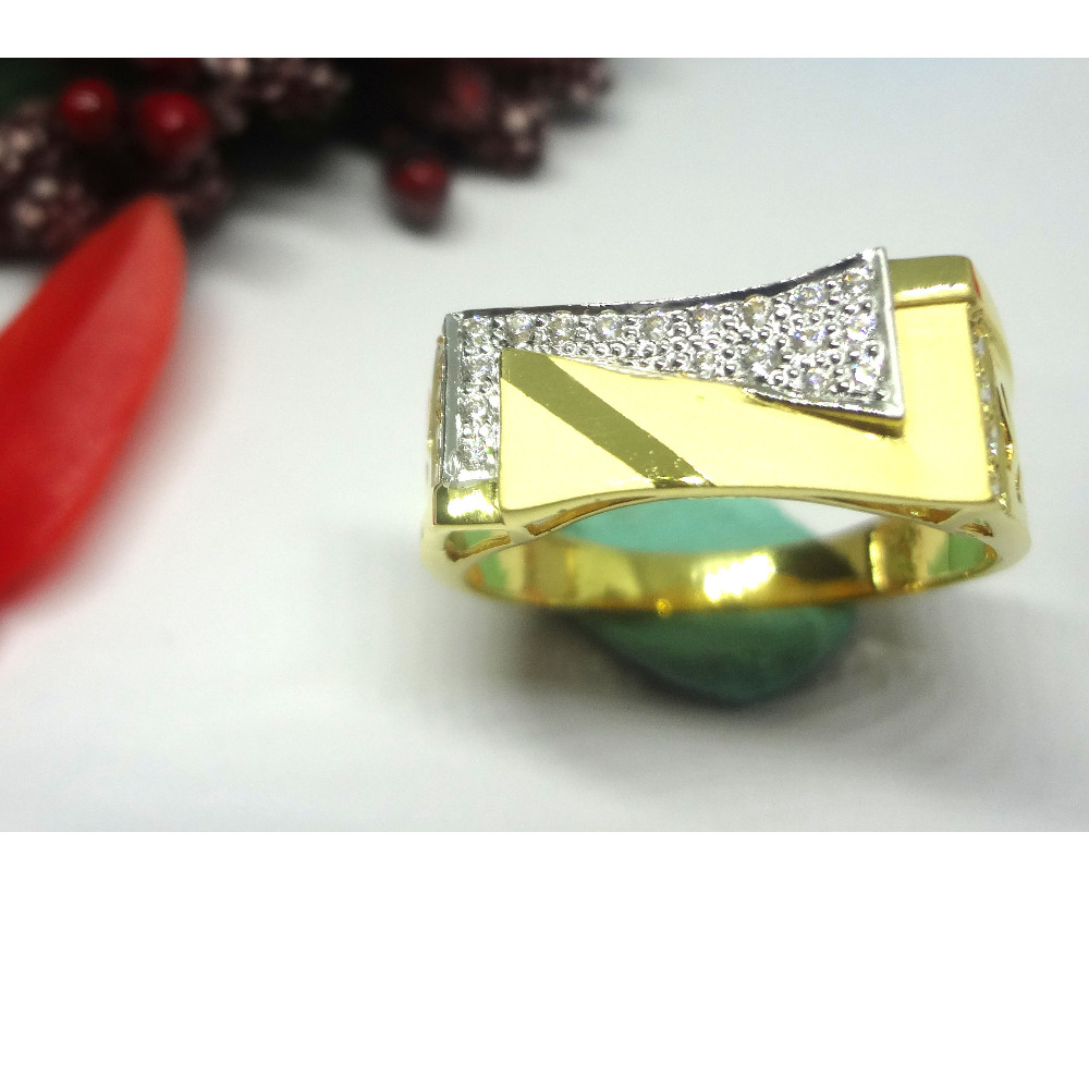 916 cz gold diamond ring