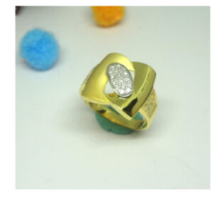 916 cz gold diamond ring