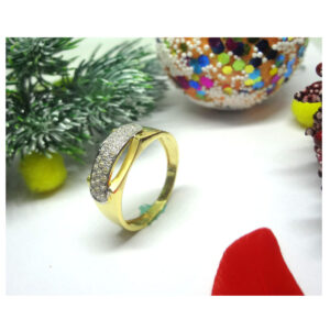 916 cz gold diamond ring