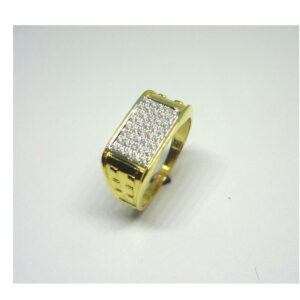 916 cz gold diamond ring