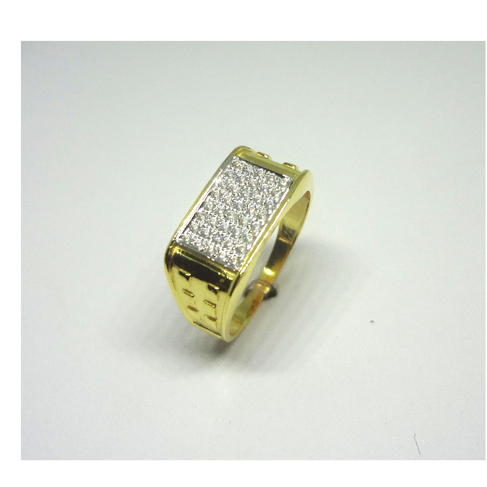 916 cz gold diamond ring