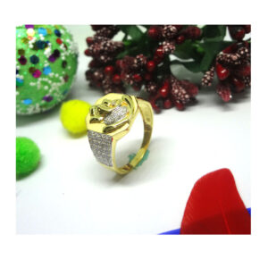 916 cz gold diamond ring