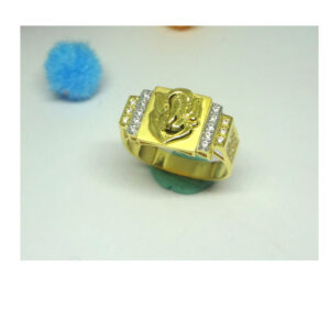 916 cz gold diamond ring