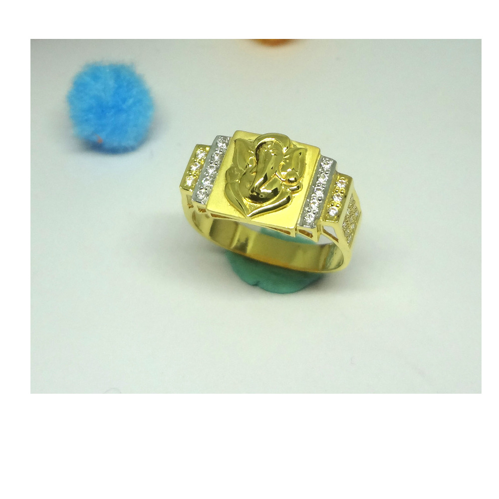 916 cz gold diamond ring