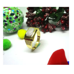 916 cz gold diamond ring