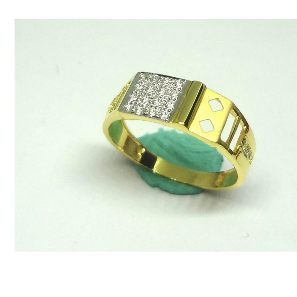 916 cz gold diamond ring
