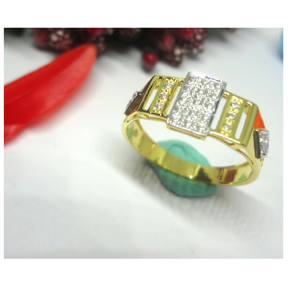916 cz gold diamond ring