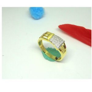 916 cz gold diamond ring