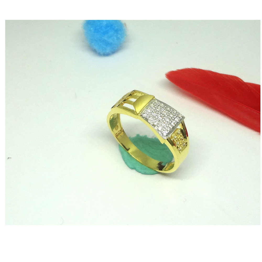 916 cz gold diamond ring