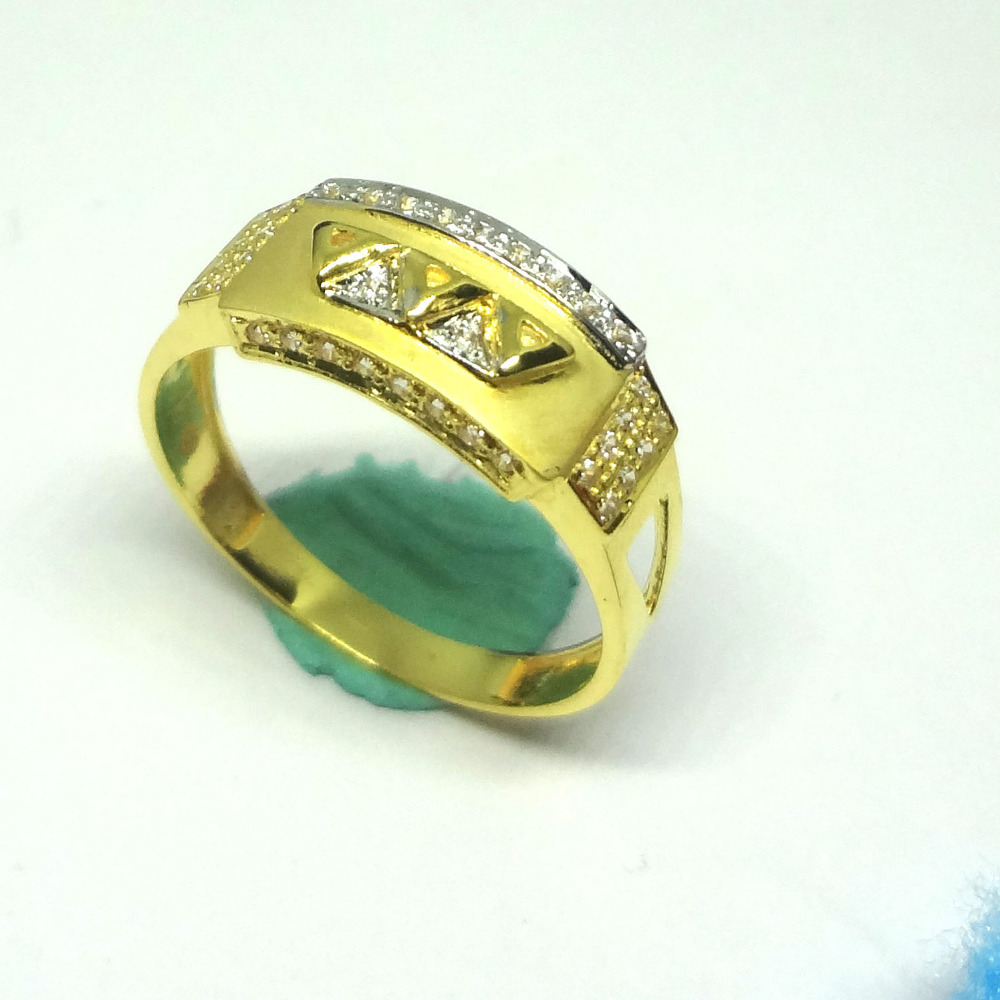 916 cz gold diamond ring