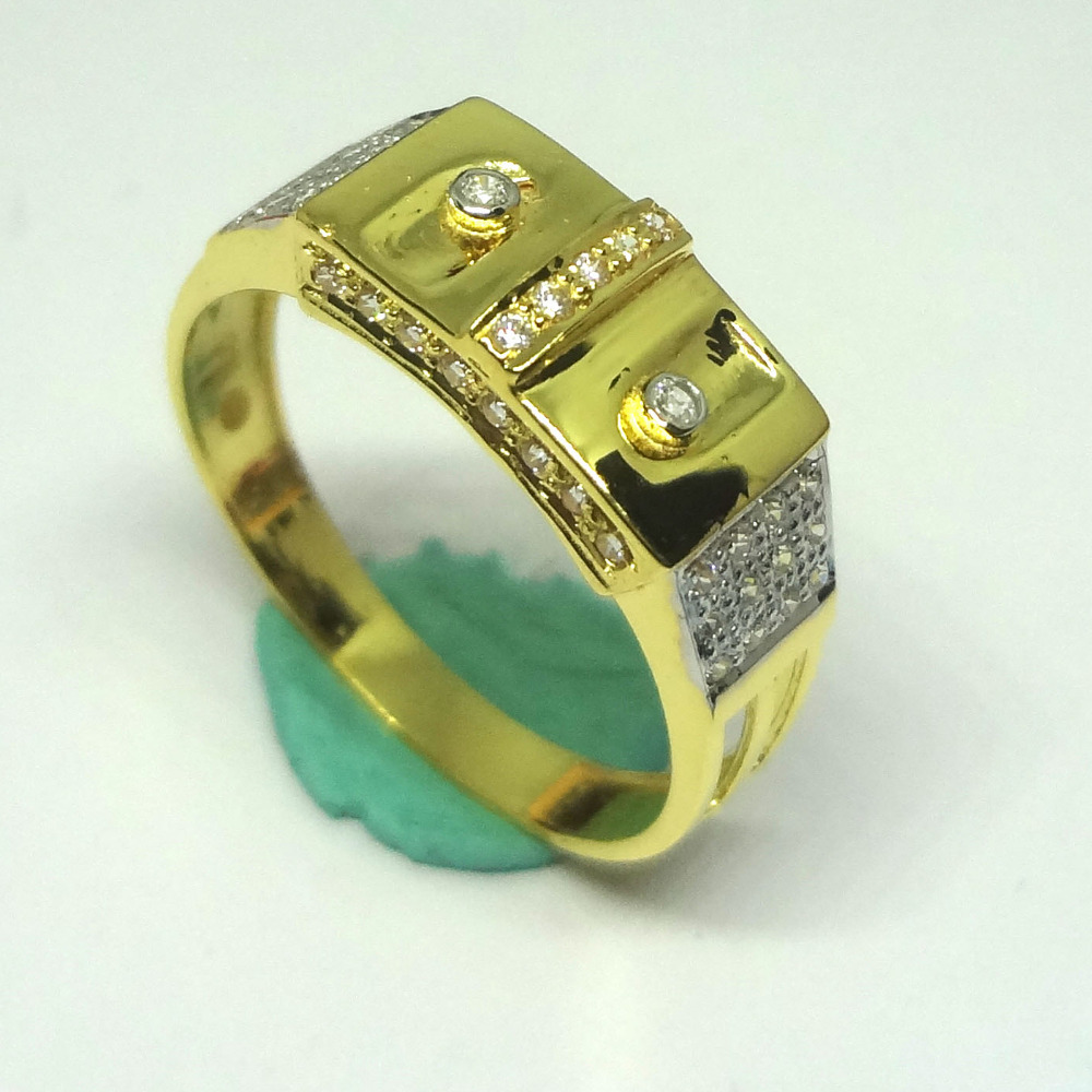 916 cz gold diamond ring