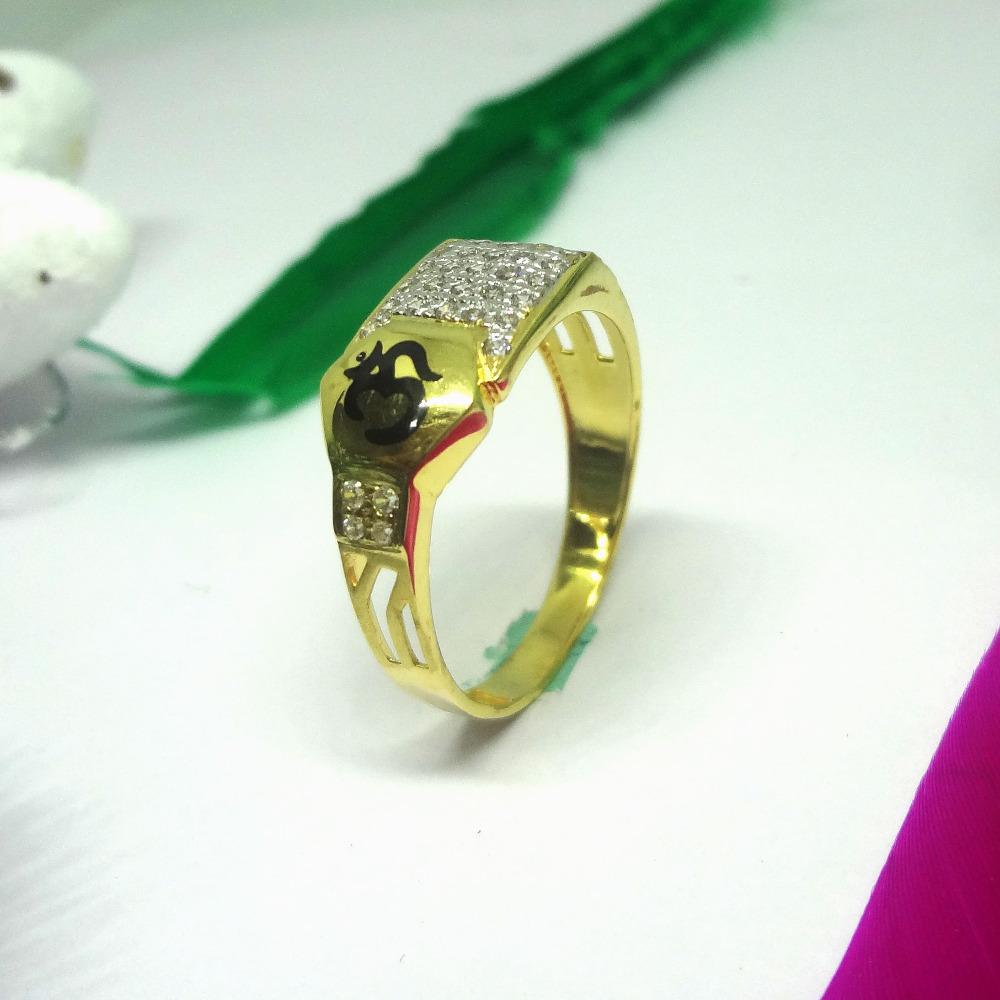 916 cz diamond gents ring