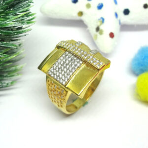 916 cz gold diamond ring
