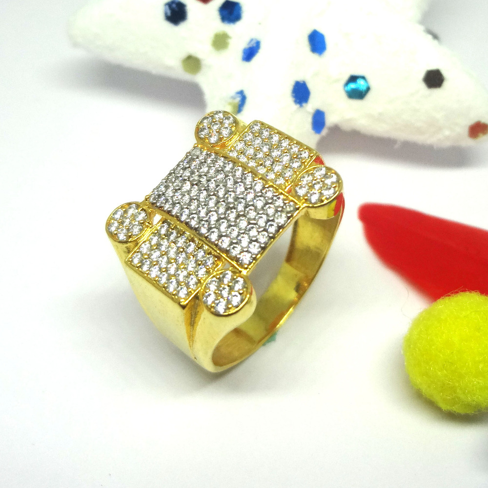 916 cz diamond gents ring