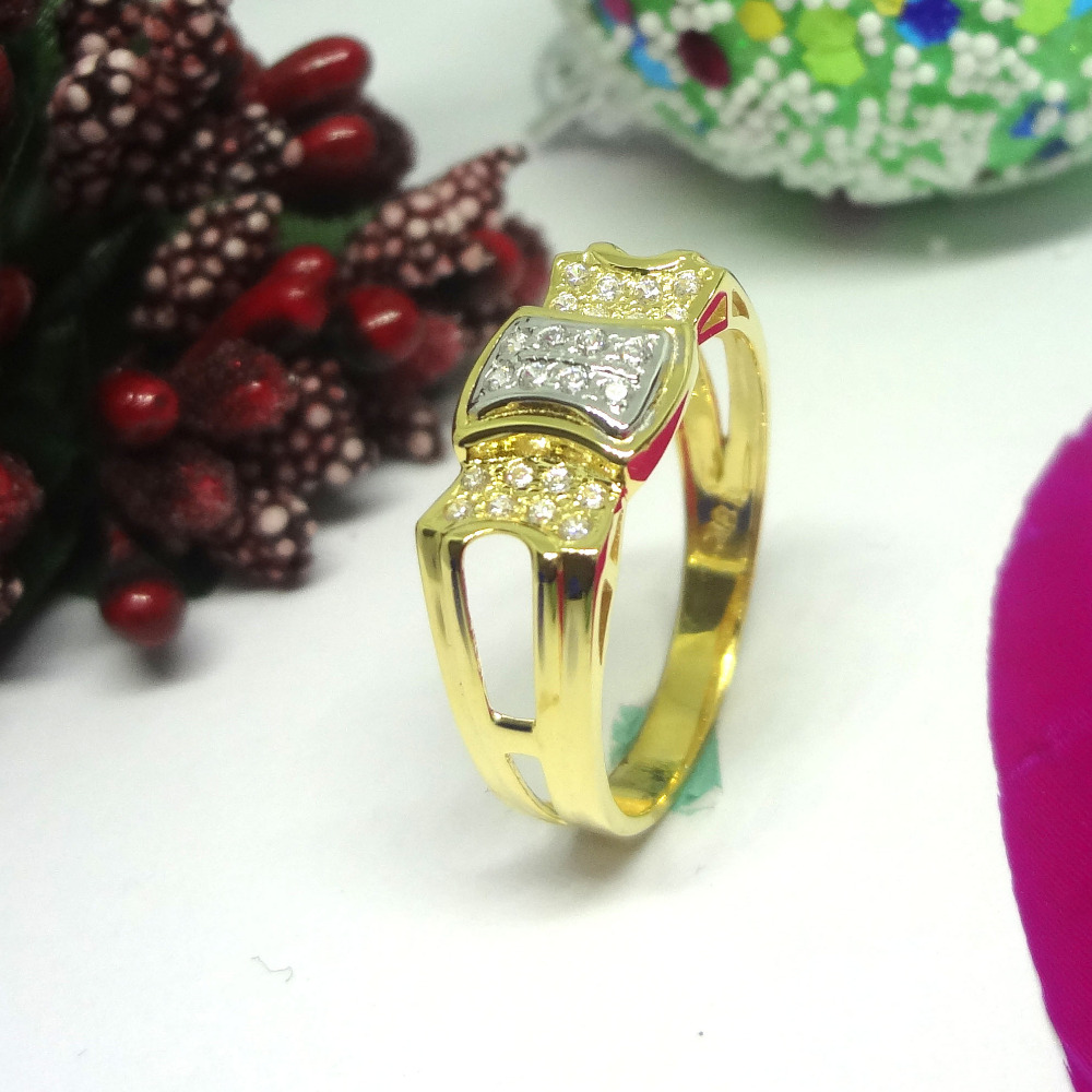 916 cz gold diamond ring