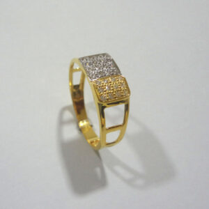 916 cz gold diamond ring