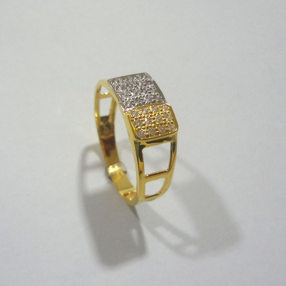 916 cz gold diamond ring