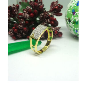 916 cz gold diamond ring