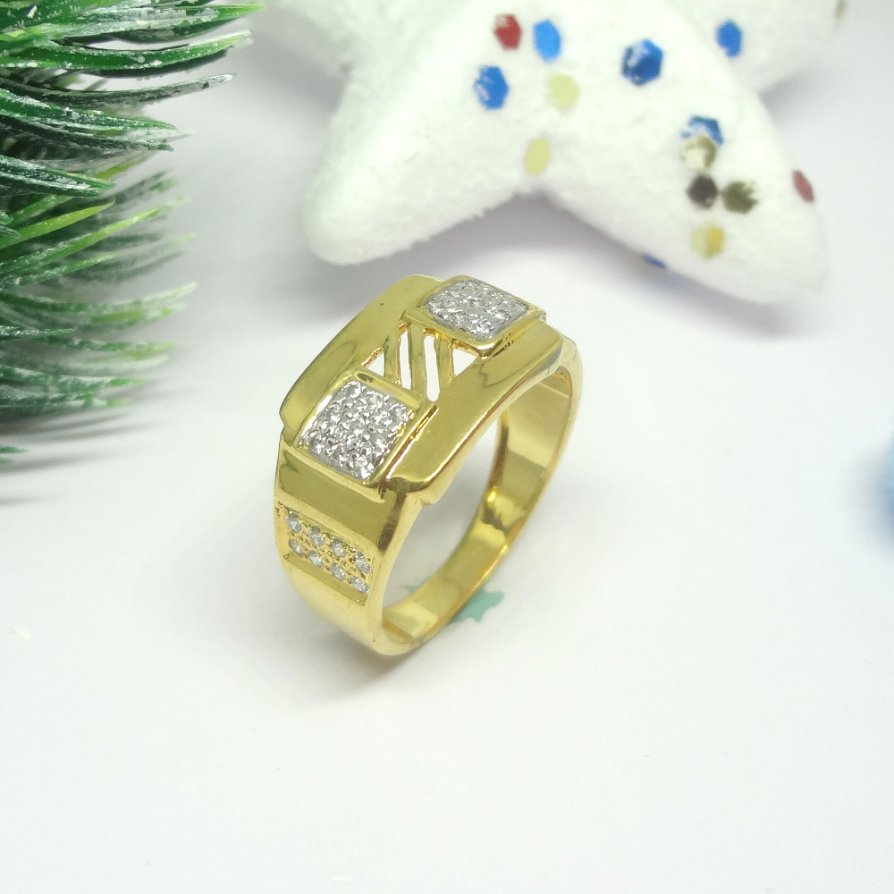 916 cz diamond gents ring
