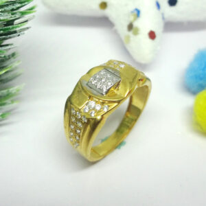 916 cz diamond gents ring
