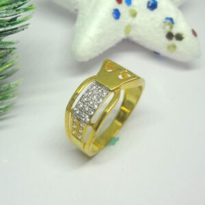 916 cz gold diamond ring
