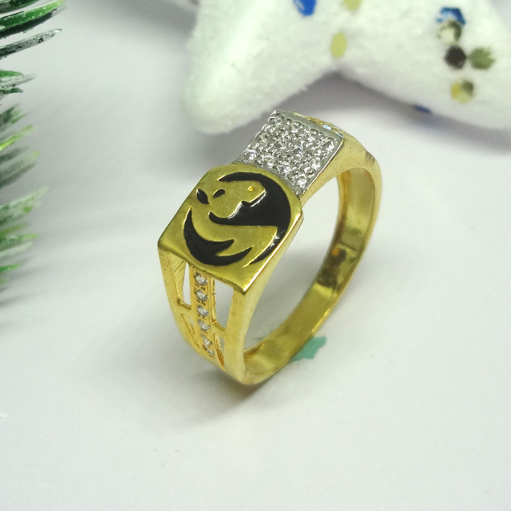916 cz gold diamond ring